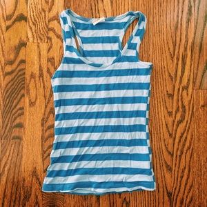 Blue Striped Tank Top